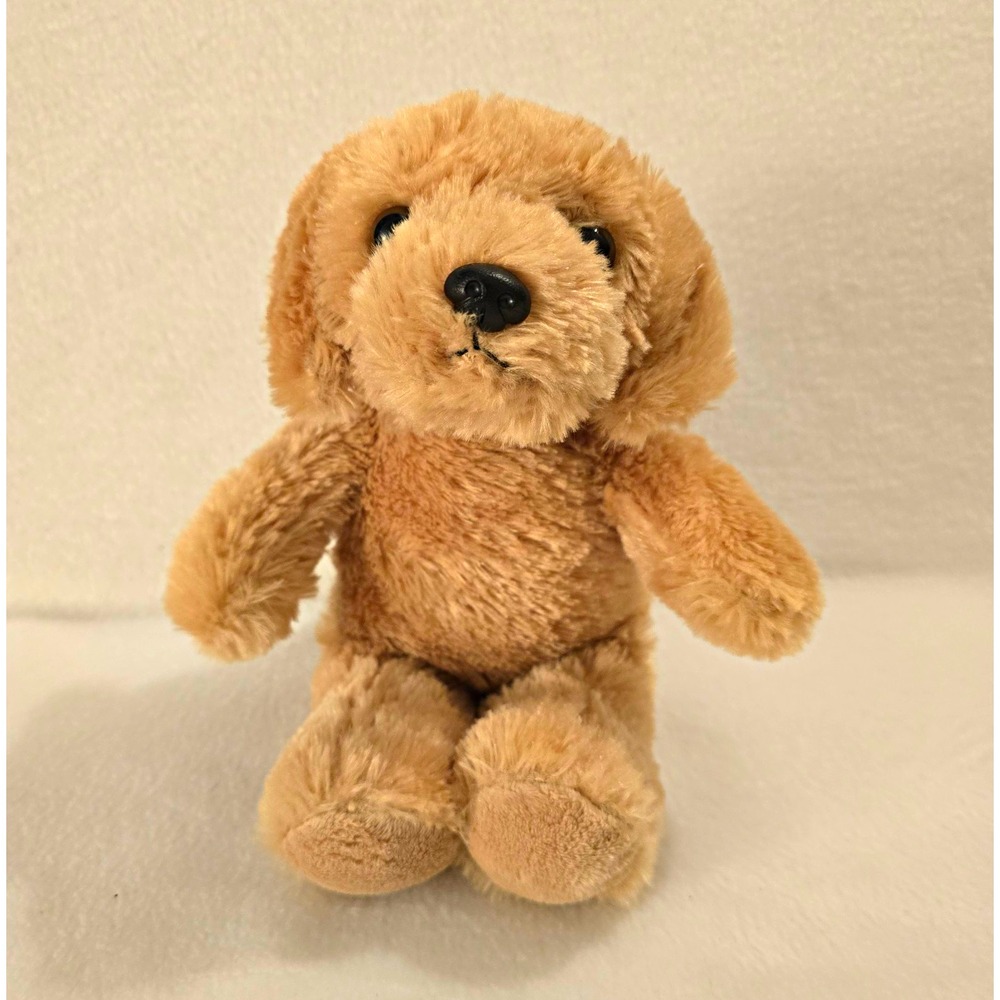 Aurora Tan Brown Plush Puppy Dog Stuffed Animal Plush Stuffed Dog